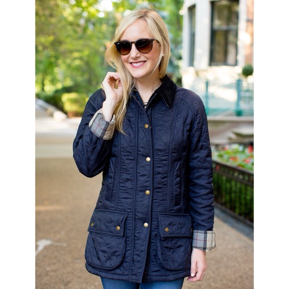 Barbour Jackets & Blazers - NWT Barbour Beadnell Polarquilt Jacket Navy Plus Size